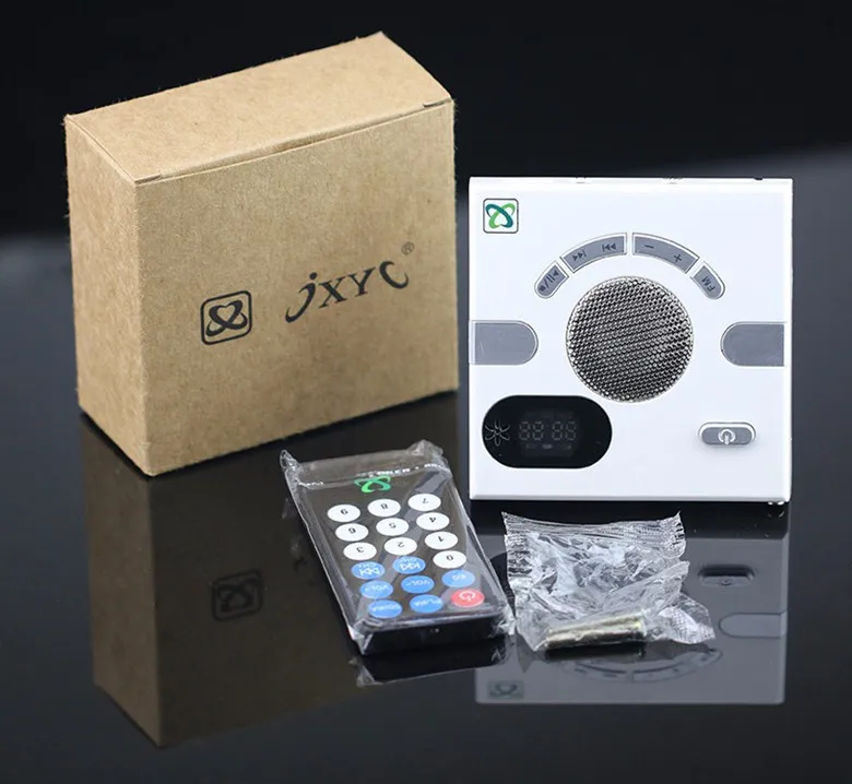 Настенный мини динамик многофункциональный стерео с TF картой FM U Disk Time Display AUX