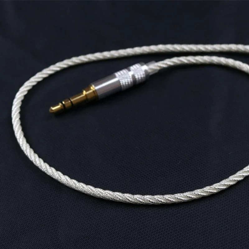 Hi-Fi LZ A6 MMCX кабель 3,5 мм 8-ядерный провод из бескислородной Медь посеребренный кабель MMCX Интерфейс кабель для LZ A5