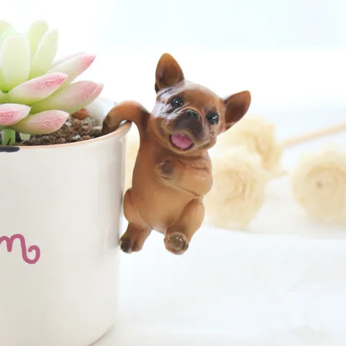 Cute dog Mini Figure PVC toy succulent plant cake car office cup decoration party supply pet doggy kids gifts2_