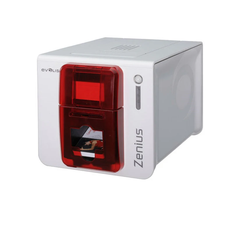 

Original Evolis Zenius single sided PVC id card printer with one color ribbon for free