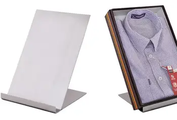

Hot Sale Brushed & Mirror Stainless Steel Black Multi - functional Shirt Display Stand, Business Shirt Racks