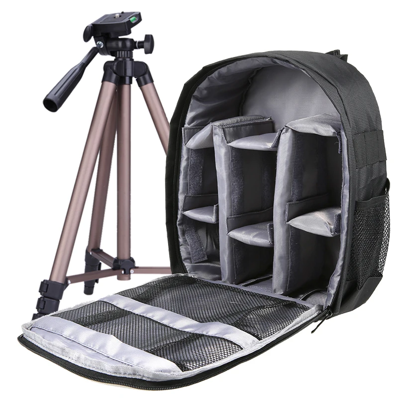 Andoer DSLR Camera Bag Outdoor Small Camera Video Backpack Water-resistant Multi-functional Breathable Camera Bags
