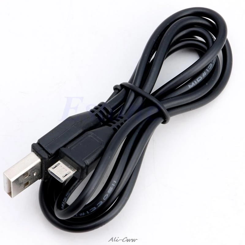 

1 PC 1M Black USB 2.0 A Male to Micro B Male Data Sync Charger Adapter Cable For LG Samsung