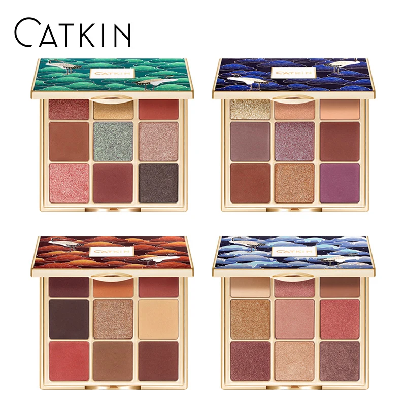 Najtaniej CATKIN 9 kolory 14.4g wiecznej miłości sezonowe cieni do powiek Glitter Shimmer matowy metaliczny naturalnych naturalnych chiński styl gorąca już dziś,