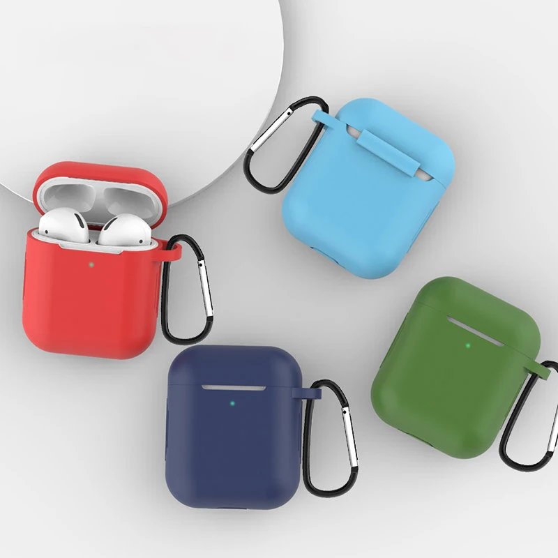 

Earphone Case For Apple Airpods 2nd Silicone Luxury Protective Cover Wireless Bluetooth Charging Headphone Box Cases For Air pod