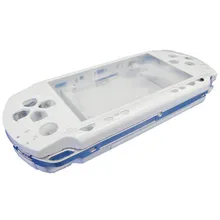 Белый Полный Корпус Ремонт Mod чехол+ кнопки Замена для sony psp 1000 консоли