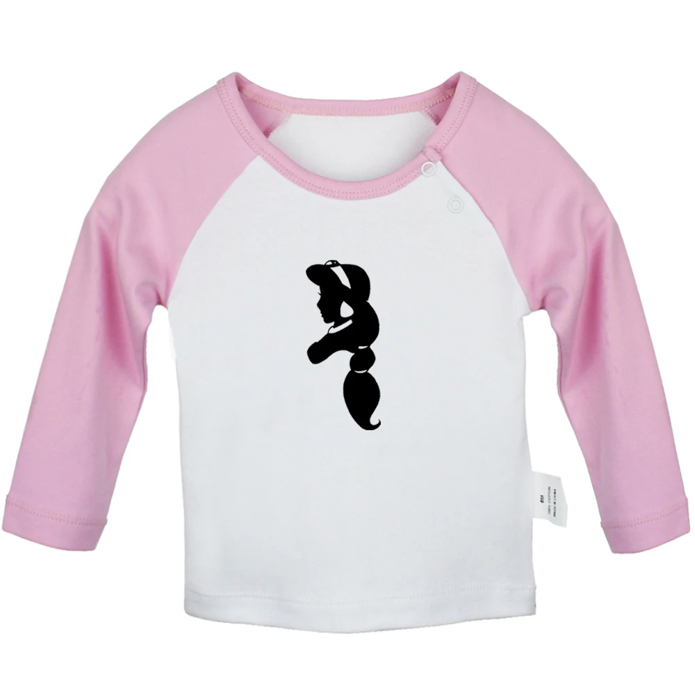 Thatcherjoe маленькая Русалочка Ариэль Джой дивизия Принцесса Жасмин Новорожденные футболки для малышей Графический длинный рукав футболки топы - Цвет: YbBabyYCP470C