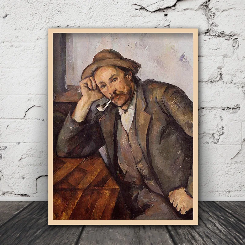 

diy painting by numbers Paul Cezanne The Smoker living room impression Landscape decorative paint decompress adult hand drawing
