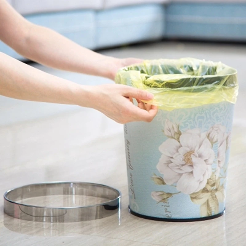 European Lidless Trash Can creative Home Living Room Kitchen Bathroom