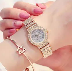 2019 элегантный для женщин маленький циферблат часы Высокое качество женский украшенный стразами часы Lady Diamond платье кварцевые наручные часы