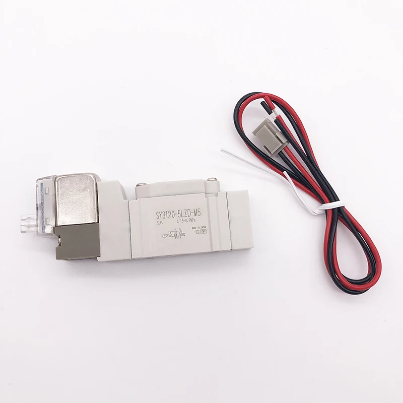 

SMC type solenoid valve SY3120 5H 24V electromagnetic valve pneumatic component 2 position single Grommet solenoid valve