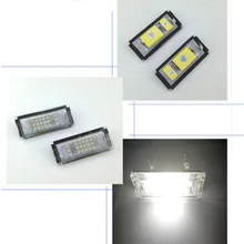 1 пара светодиодный Автомобильный светодиодный номерной знак светильник авто номерной знак сигнальная лампа светильник для BMW E46 4D(98-03) стайлинга автомобилей
