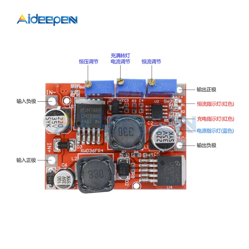 LM2596S LM2577S DC-DC повышающие Модули постоянного тока солнечные панели 15 Вт автоматический повышающий понижающий преобразователь напряжения