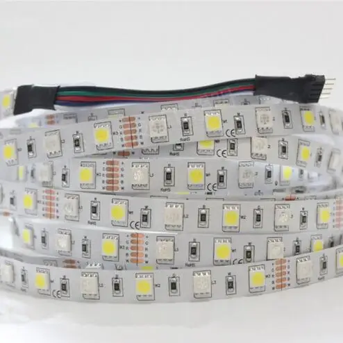 

DC12v 5050 LED Strip Waterproof RGBW Flexible LED Light 60LED/m Waterproof IP20/IP65 RGB+White/+Warm White Tape for decoration