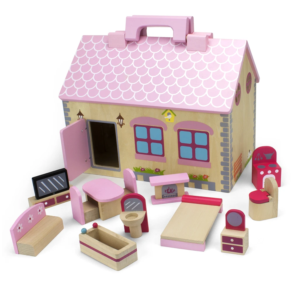 Brybelly TDOL-004 Take Along Country Cottage Dollhouse (1)