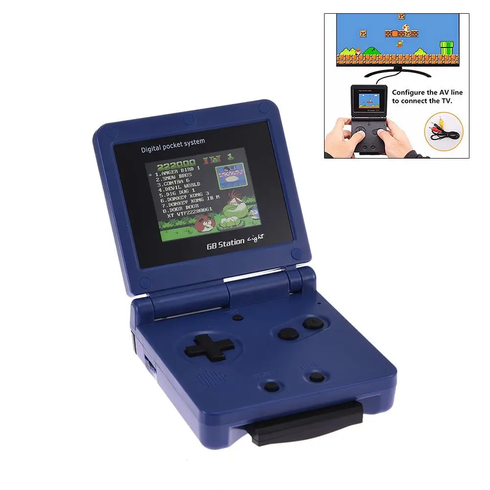 DG-170gbz мини GB станция Ретро портативная игровая консоль 2,4 дюймов классические игры ретро игровая консоль США/Великобритания/ЕС/USB разъем - Цвет: Blue UK