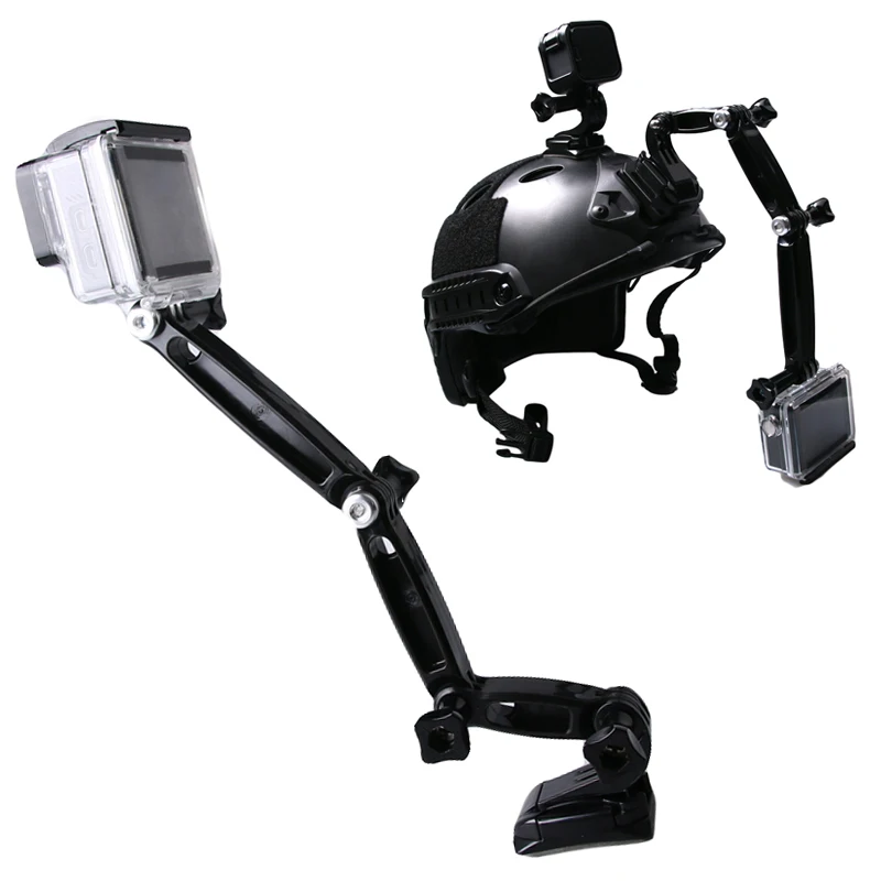 Gopro Self Selfie Stick Helmet Extension 3 way Arm Accessories with