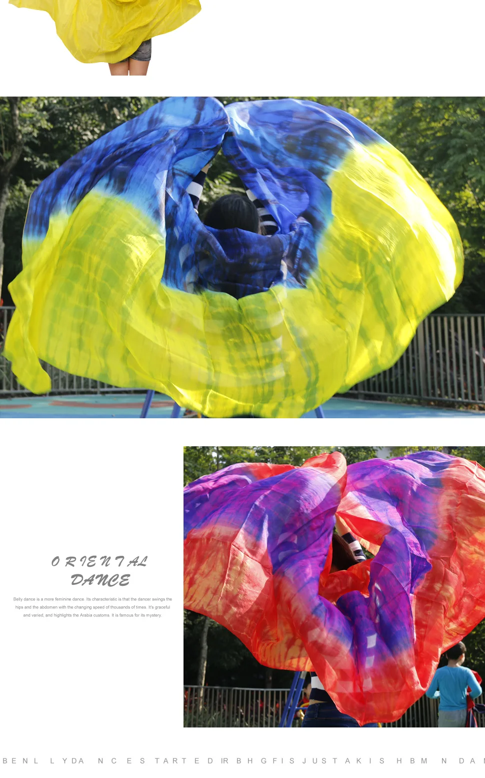 Стиль костюм для танца живота Шелковые Вуали ручной работы постепенные цветные платки можно настроить