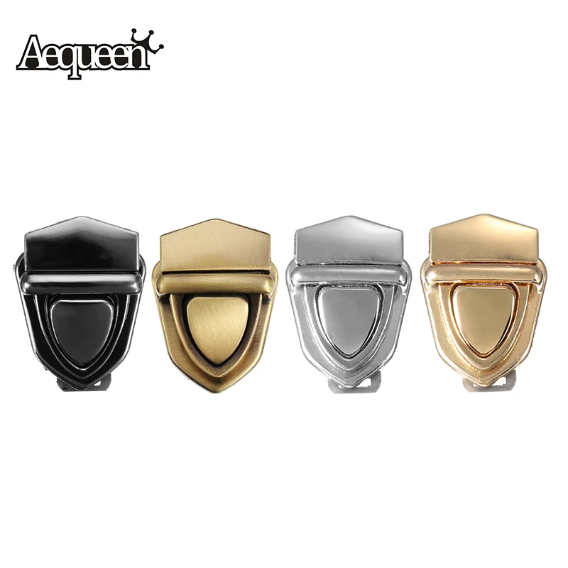 

AEQUEEN DIY Bag Accessories Metal Lock With Screws Metal Hardware Closure Twist Clasp Snap Tone Turn Twist Lock For Purse