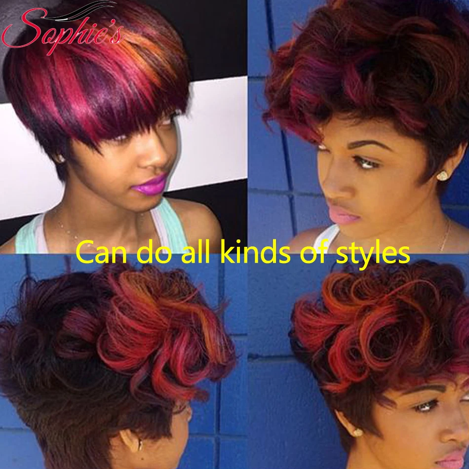 Sophie S Brazilian Bob Wig Short Human Hair Wigs For Black Women