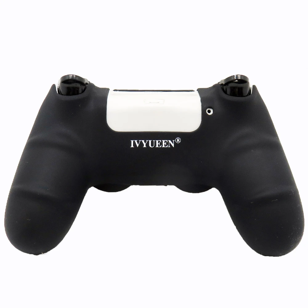 IVYUEEN новая версия силиконовый чехол для Dualshock 4 для Игровые приставки 4 PS4 Pro Slim консоли кожного покрова с контроллером сцепление шапки