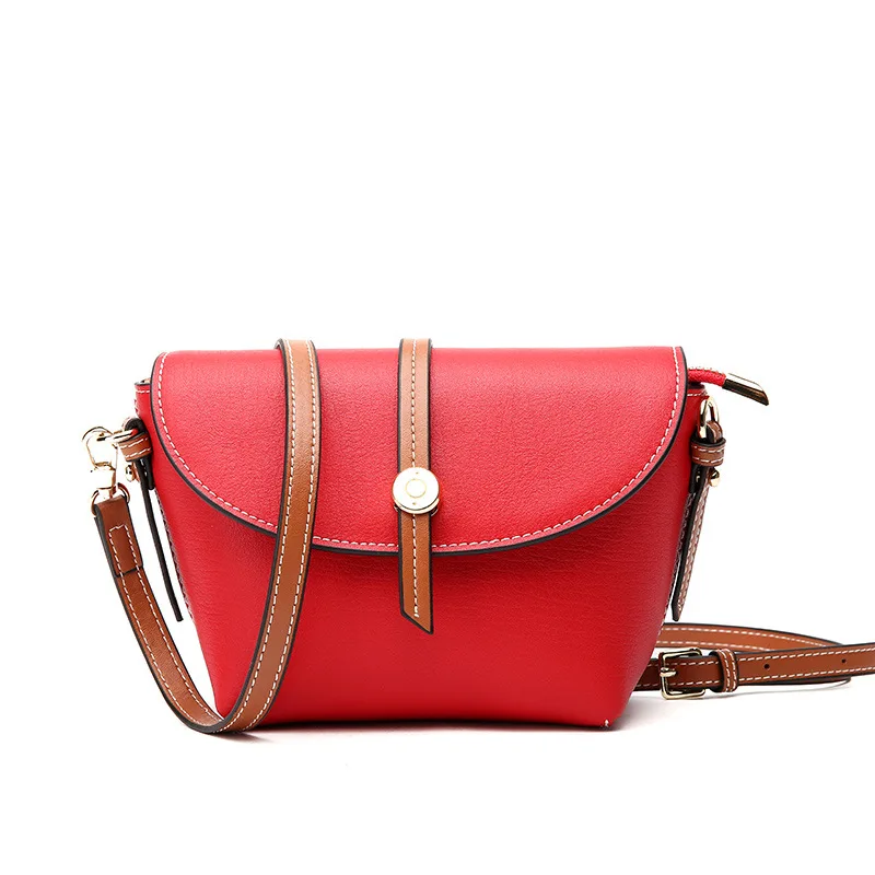 

New Korean version of the leather shell type shoulder Messenger bag Mini bag package simple wild ladies bag