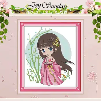 

Girls from respectable families Cross Stitch 11CT 14CT Cross Stitch Set Wholesale DIY Cross-stitch Kit Embroidery Needlework