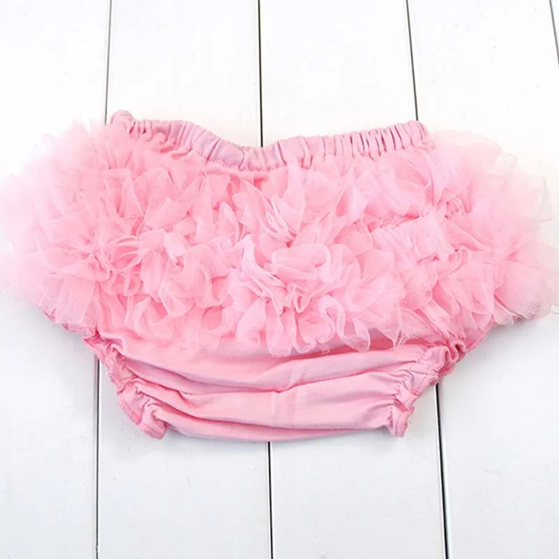 

Newborn Infant Baby Bloomers Ruffles Panties Baby Girls Cute Diaper Coves Infant Toddle Tutu Short PP Solid Color Fashion Shorts