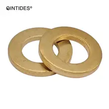 QINTIDES M2 - M20 Grade A plain washers brass Boat Red Brass Copper Crush Sealing Washer Flat Seal Gasket Ring M3 M4 M5 M6 QINTIDES M2 - M20 Grade A plain washers brass Boat Red Brass Copper Crush Sealing Washer Flat Seal Gasket Ring M3 M4 M5 M6