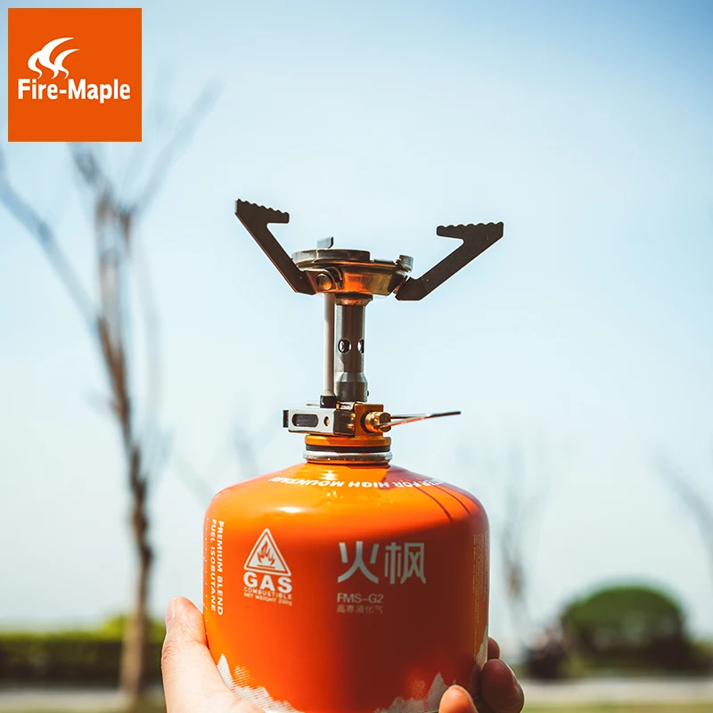 Gas Stove Super Lightweight Mini Pocket Outdoor Cooking Burner Folding Camping Gas Stove 2800W with Ignition