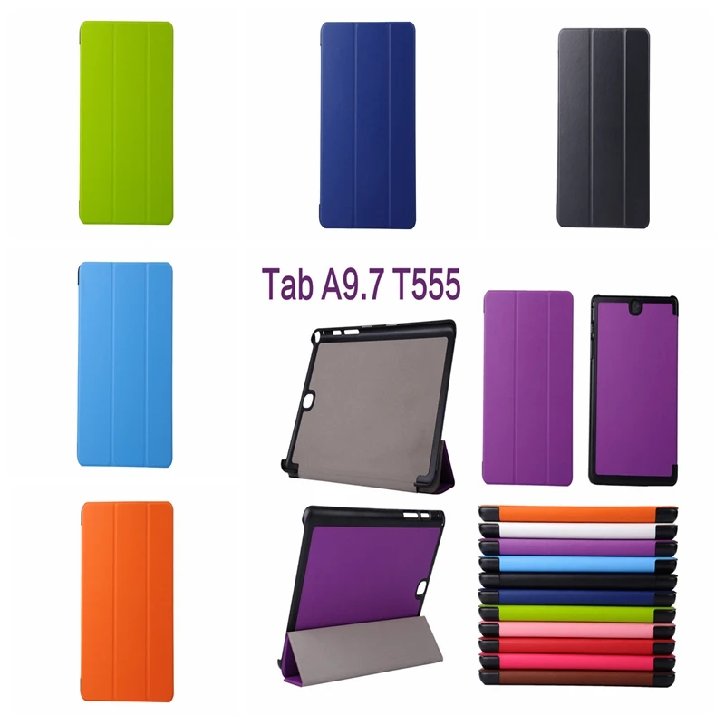 

Ultra Slim PU Leather Case For Samsung Tab A 9.7 Tablet Magnet Trifold Holder Smart Cover for Samsung Galaxy Tab A 9.7 T550 P550