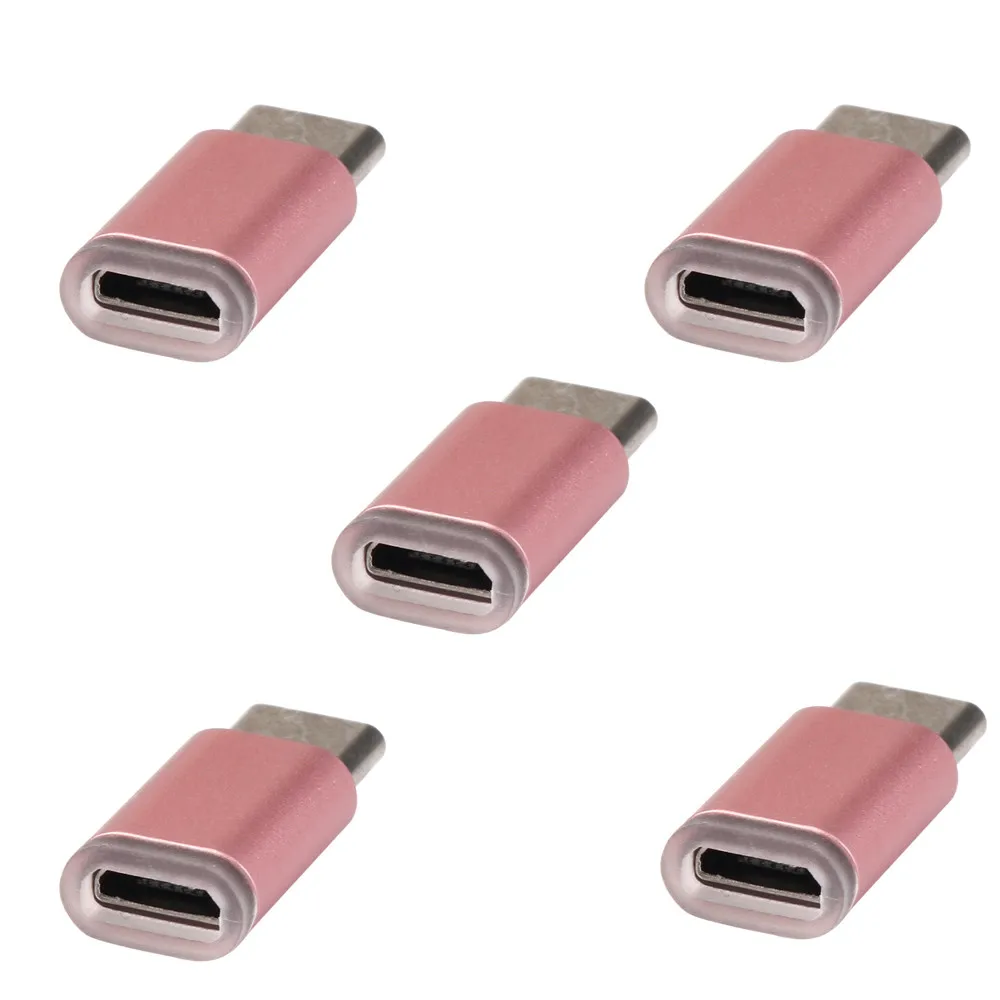 Carprie 5 шт. USB-C Тип-C на Micro USB данных зарядный адаптер для телефона Android Перевозка груза падения