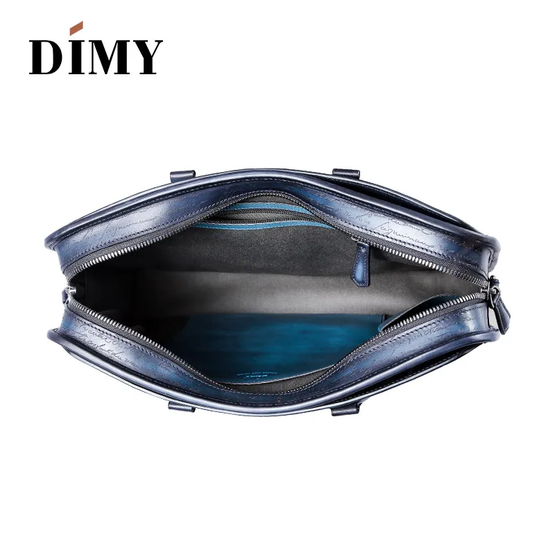 Портфель DIMY итальянский мужской из телячьей кожи сумка для ноутбука 2018 дюйма