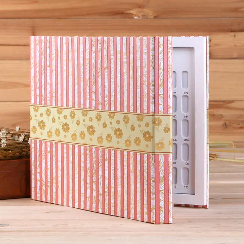 

Professional Nail Gel Polish Tips Show Color Display Card Book Chart 120 Slots Books Drop Ship