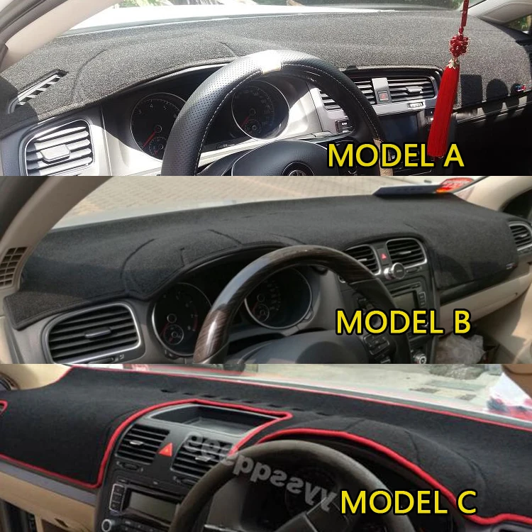Car Styling Covers Dashmat Dash Mat Dashboard Cover For Vw Volkswagen Golf GTI MK5 MK6 MK7 MK4 A4 A5 A6 1998-2018 |