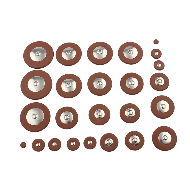 

26pcs Alto Saxophone Sax Replacement Woodwind Faux Leather Pads Musical Instrument Accessories Replacement