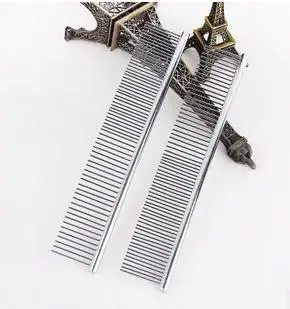 3pcs Pet Hair Trimmer Comb Dog Cat Cleaning Brush Stripes Grooming Comb For Shaggy Cat Dogs Barber Tools Asymmetric Steel