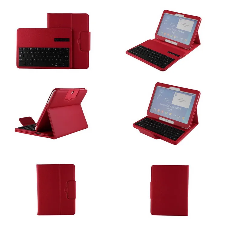 

Wireless Bluetooth Keyboard PU Leather Cover Protective Smart Case For Samsung Galaxy Tab 4 10.1" T530 T535 Case with Keyboard