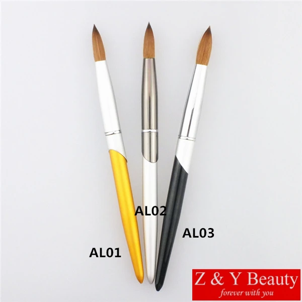 

Factory Direct,SIZE 12,100% Kolinsky Nail Brush #12,Metal Handle Nail Brush Acrylic,Free Shipping