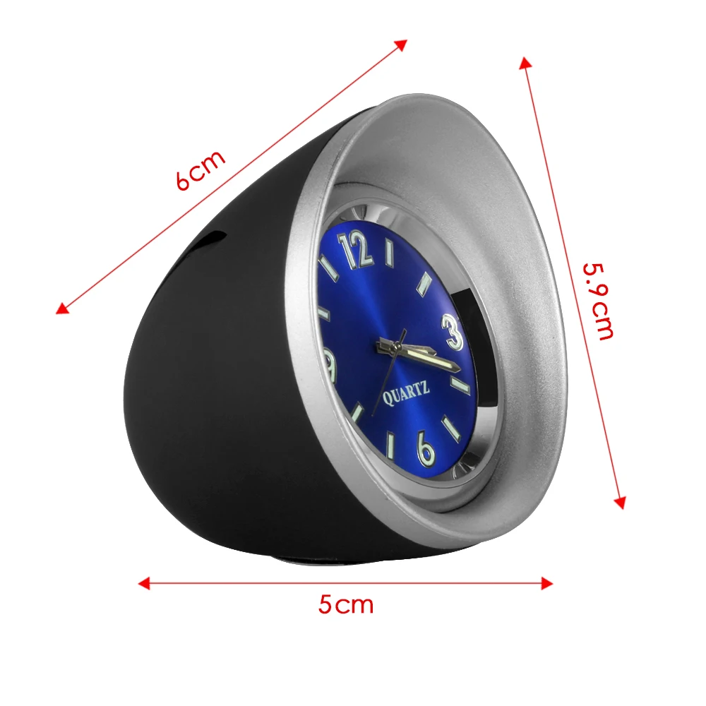 Автомобильные украшения 45 мм светящиеся кварцевые часы Креативный Мини цифровой указатель декоративные часы аксессуары для интерьера автомобиля
