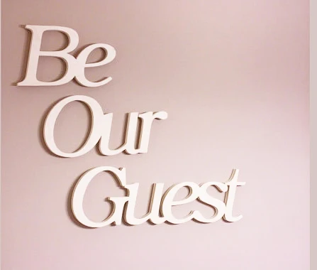 white Be Our Guest Letters for Sweetheart Table Wedding decoration wedding reception decor Housewares Wall Decor|decorative decorative|table