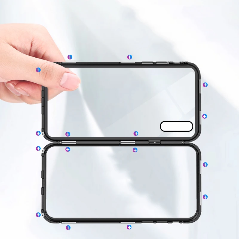 Магнитный металлический бампер для huawei honor 10 mate 10pro адсорбционный чехол P20 lite nova3i