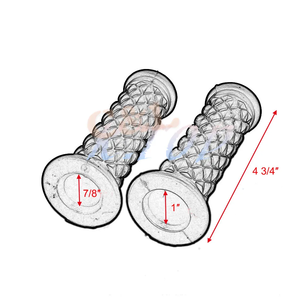 Мотоцикл 7/" Ретро резиновая рукоятка руля для Honda Suzuki Kawasaki Triumph Кафе Racer Bobber на заказ