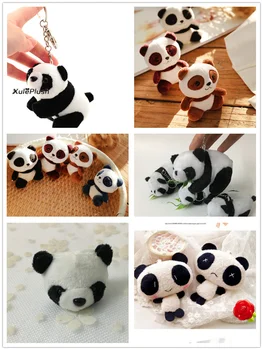 FULL ALL Pandas , Size 4-11CM Panda DOLL , Plush Stuffed Key chain TOY & Gift Pendant Plush Toys , Wedding Bouquet TOY DOLL