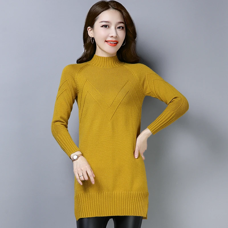 #^Special Price 5 Colors Brand Sweater Fall Winter Women Long Slit Sweater New Solid Knit Turtleneck Sweater Bottoming Wild Pullovers Female #^Special Price 5 Colors Brand Sweater Fall Winter Women Long Slit Sweater New Solid Knit Turtleneck Sweater Bottoming Wild Pullovers Female