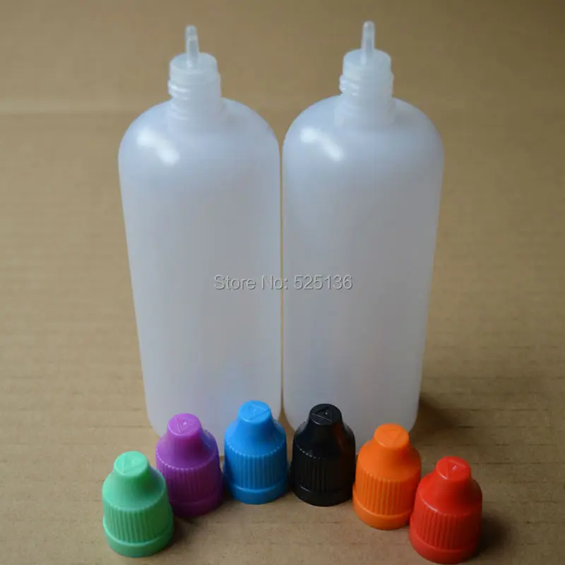 50pcs 120 ml plastic bottles my bottle with colorful Childproof Cap and