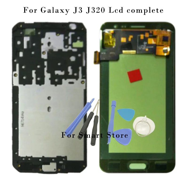 imágenes para Prueba del 100% Para Samsung Galaxy J3 J320 J320A J320F J320M Pantalla LCD con Pantalla Táctil Digitalizador Asamblea Frame + Herramientas imágenes para Prueba del 100% Para Samsung Galaxy J3 J320 J320A J320F J320M Pantalla LCD con Pantalla Táctil Digitalizador Asamblea Frame + Herramientas
