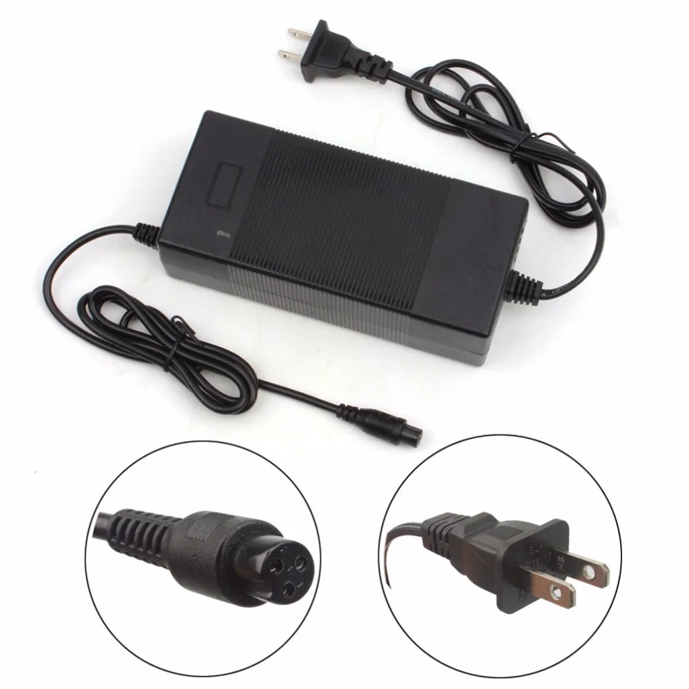 36V/42V 2A Hoover Board Battery Charger Lithium Power Adapter 3Prong