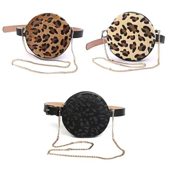 

Sell at a loss! Women's Fanny Pack PU Chest Bag with Chain Belt Purse Phone Pouch Sport Waist Bags