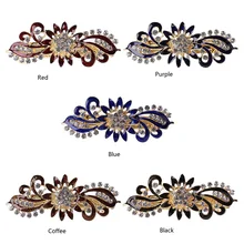 Модные стразы заколка для волос с цветком заколка для волос для свадьбы